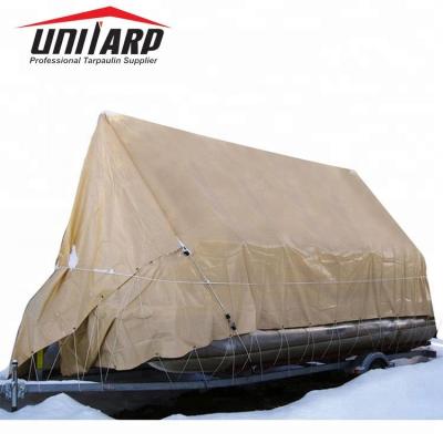 China Waterproof Customized Waterproof PVC Vinyl Coated Marine Covers Jet Ski Boat Cover for sale