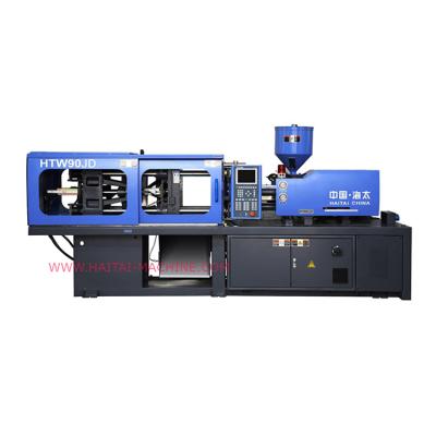 China HTW90JD horizontal HAITAI 90 ton plastic bottle silicone rubber injection molding machine for sale