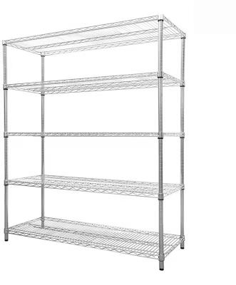 China New High Quality Durable Stackable Stainless Steel Mesh Shelving Reinforced Grids Manul Wire Shelving Model Corrosion Protection for sale