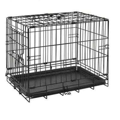 China 2022 Hot Sale Cheap Wholesale Stainless Steel Small Metal Cage Viable Foldable Pet Carriers For Dog Cat Rabbit Houses for sale