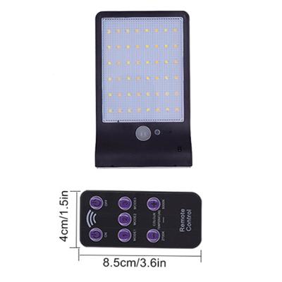 China Polycarbonate Human Body Remote Control Induction Light Luminous Outdoor Garden Led Lights Outdoor Solar Wall Light for sale