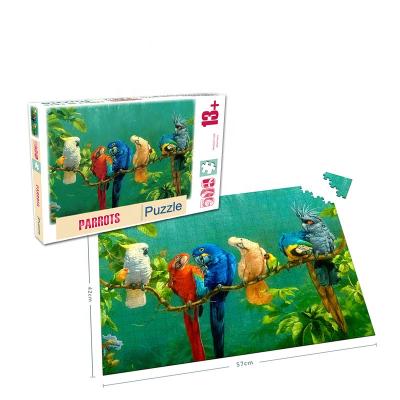 China Toy Highly Welcomed Teen Adult Customized Cartoon Logo 500 Piece Jigsaw Puzzle for sale