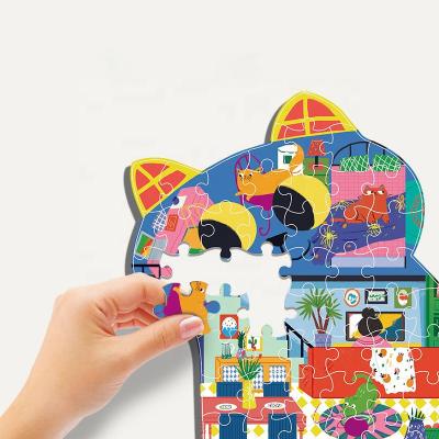 China Cartoon Toy Wholesale Early Childhood Learning Toys Irregular Shape Children Puzzles Jigsaw Animals for sale