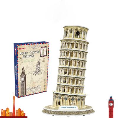 China Wholesale Cartoon Toy World Attraction Building Stadium Paper Cardboard 3D Puzzle For Adult for sale