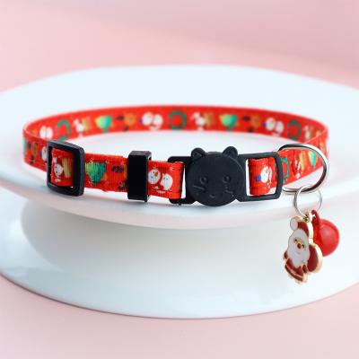 China Amazon Top Sale Christmas Custom Adjustabble Cat Bell Collar In Bulk Accessories for sale