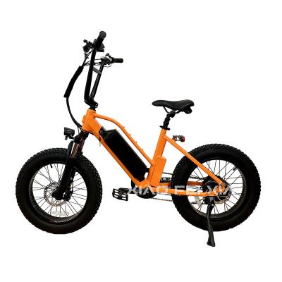 China New Arrival Aluminum Alloy 6061 Kids Bike Electric Battery 48V 12Ah Step Through 20 Inch Fat Tire City Ebike For Kids Children Mountain E Bicycle for sale