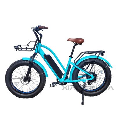 China 6061 Aluminum Alloy 500W Step Through Fat City Ebike 24