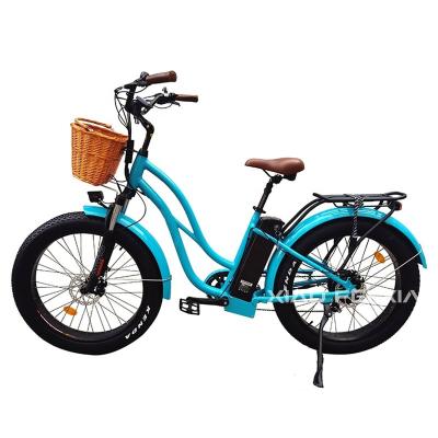 China Wholesale Bafang Suspension Ebike Lithium Battery Hot Sale 26 Inch*4.0 48V 15Ah Aluminum Alloy City Bike Electric Motor 500W 750W Tire for sale