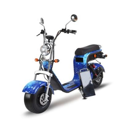 China citycoco 1500w electric scooter with big tire 60V 20AH removeable battery 18x9.5inch for sale