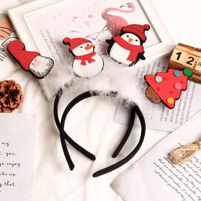 China New Fashion Wholesale Fashion Children's Headband Children's Christmas Party Business Business Hair Elastic Led Hair Accessories for sale