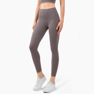 China Breathable In Yoga Fitness Training Workout Gym Sportswear Women Seamless Leggings High Quality Running Leggings High Elastic Nylon Waist for sale