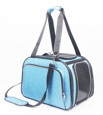 China Breathable Airline Approved Portable Comfortable Pet Bag Travel Pet Carrier for Cats and Dogs for sale