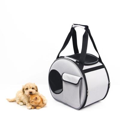 China Breathable Airline Approved Small Dog Cat Pet Carrier Round Shape for sale