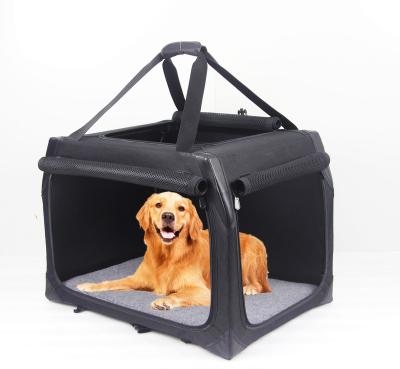 China Wholesale Breathable Collapsible Collapsible Outdoor Travel Soft Dog Settlements Cages Large for sale