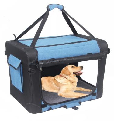 China Large Breathable Portable Pet Cat Dog Travel Cage House Carriers Dog Kennel Pop Up Indoor Outdoor Crate For Pets for sale