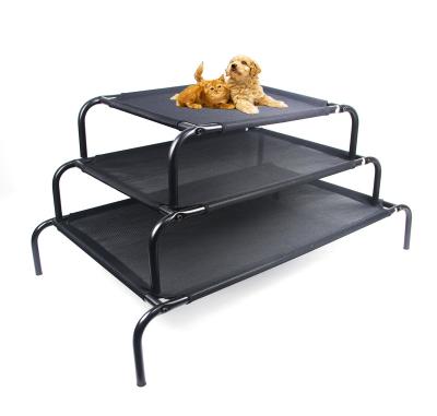 China Travel Cooling Elevated Small Large Cat Dog Pet Cot Bed Portable Waterproof Elevated For Beach Camping Outdoor Indoor Use for sale