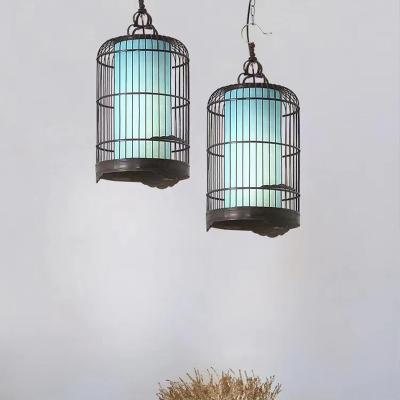 China Creative New Birdcage Chandelier Modern Chinese Retro Chandelier Decoration for sale