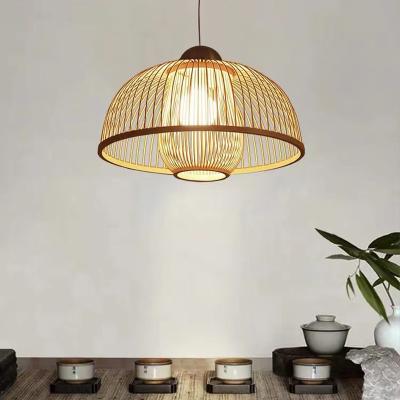 China Modern Zen Japanese Lantern Bamboo Chandelier Chinese Simple Chandelier for sale