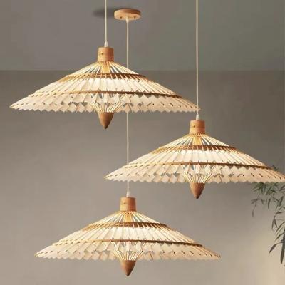 China Modern Chinese Umbrella Lamp Bamboo Chandelier for sale