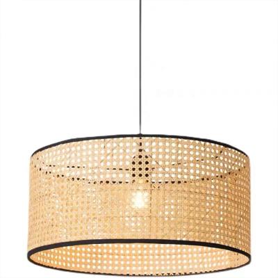 China Modern Japanese Rattan Chandelier Nordic Bamboo Handwoven Chandelier for sale