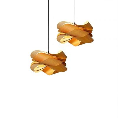 China Southeast Asia modern simple decorative chandelier of new modern Chinese creative wood chandelier for sale