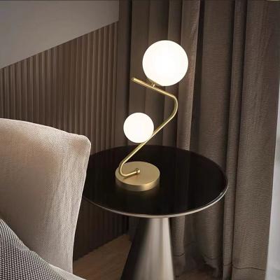 China Simple table lamp glass ball modern nordic creative postmodern table lamp for sale