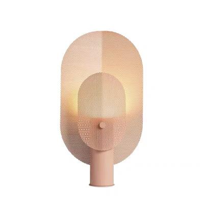 China Nordic modern postmodern grid simple iron creative table lamp for sale