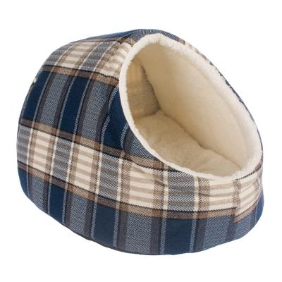 China Durable Polyester Collapsible Comfortable Luxury Indoor Dog Bed Cat House for sale