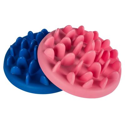 China OEM Sustainable Teeth Shaped Plastic Portable Dog Bowl For Slow Feeding for sale