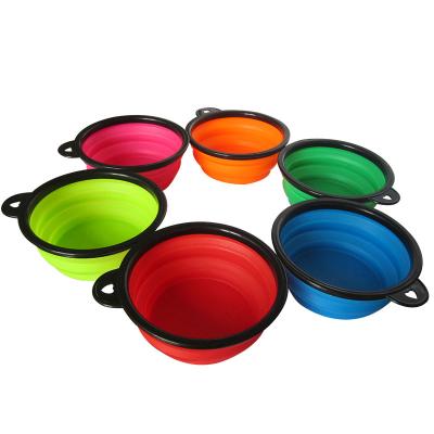 China Factory Wholesale Viable Manufacturer Collapsible Silicone Foldable Folding Portable Travel Dog Bowl for sale