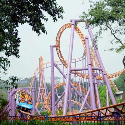 China Large metal stimulation safety amusement equipment roller coaster suitable for amusement parks and theme parks for sale