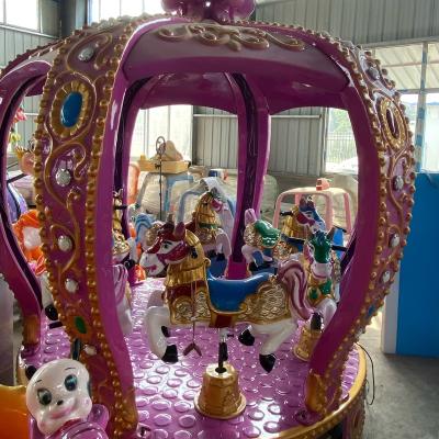 China High Quality Attraction Fiberglass Plastic Carousel Rides Amusement Equipment For Sale Horse Seats Price Amusement Equipment 6 for sale