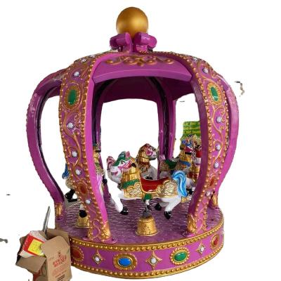 China High Quality Attraction Fiberglass Plastic Carousel Rides Amusement Equipment For Sale Horse Seats Price Amusement Equipment 6 for sale