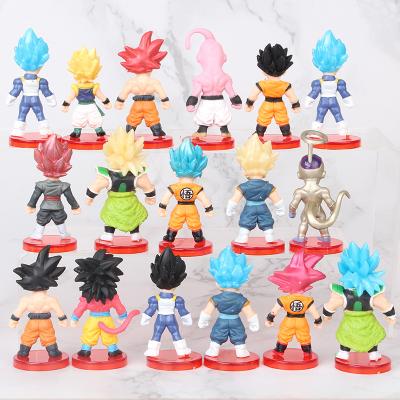 China Cute Dragon Balls Z 7cm Animal Character Anime Action Number 16pcs/set Version PVC Action Figure Model Toy for sale