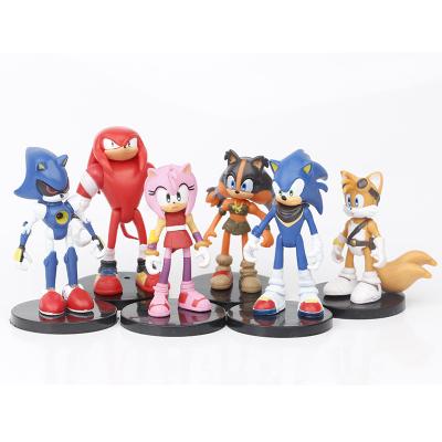 China Japanese Cartoon Toy Model Toy 3D PVC Character SONIC Action Number As Cake Decoration/Collectible Gifts For Friends In Birthday for sale