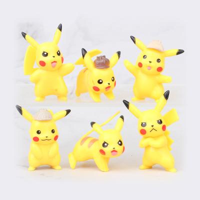 China Cute Action Number Animal Christmas Pokemoned Figures Toys PVC Model Anime Figures Cake Decorations Toys For Children for sale