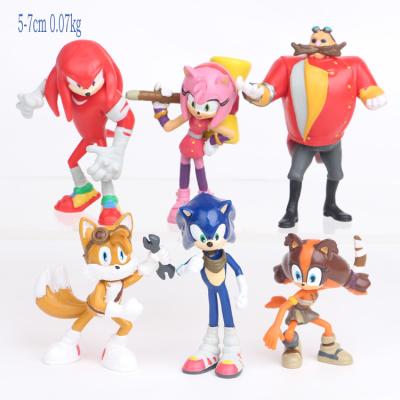 China 2022 Animal Anime Figures Sonic Cartoon Collection Toys Action Figure Statue With Box for sale