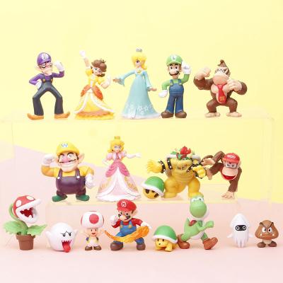 China 18pcs/set Action Number Super Mario Bros Luigi Animal Second Generation Toy PVC Action Figures Collectible Collection for sale