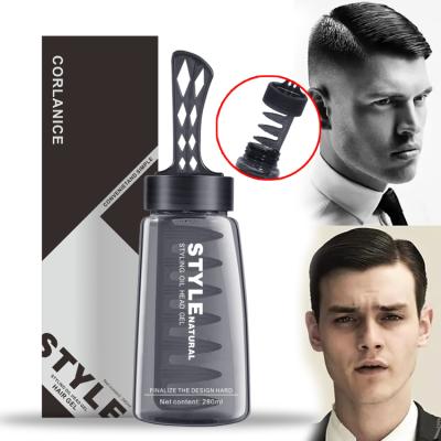 China Hair Color-Protectors Color-protecting Styling Gel Private Label Comb Hair Gel Oil Head Powerful Gel Water For Men for sale