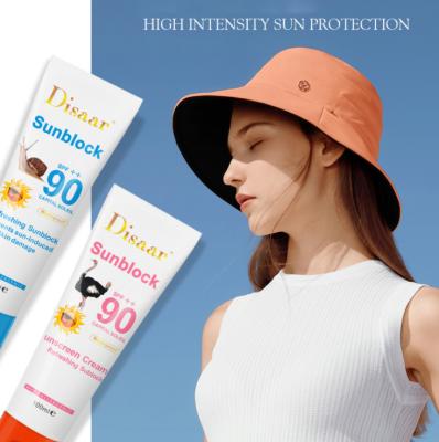 China Organic Suncream Private Label Sunblock Vitamin C SPF 90 Vegan Face Whitening Sunscreen Moisturizer Moisturizer for sale