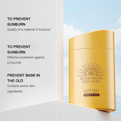 China 50ml Sunscreen Sunscreen Bottle Whitening Face Sunscreen Cream SPF 50 Sunscreen Lotion for sale