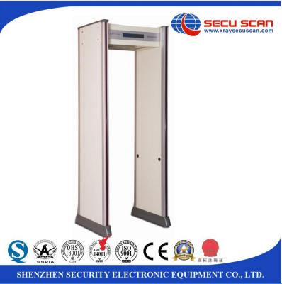 China IP55 Security Walk Through Metal Detector Weatherproof  LCD Display for sale