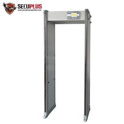 China 33 Zones Walk Through Metal Detector SPW-300S LCD display door frame gun detector for sale