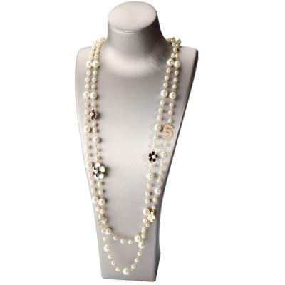 China Designer CLASSIC famous brands jewelry women fashion cc luxury pearl necklace for sale