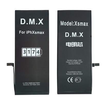 China Mobile Phone Li-ion Battery For iPhone xsmax Batteries Phone Rechargeable Replacement Full Capacity Cell for sale