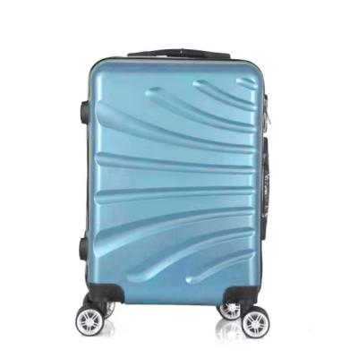 China Wholesale Abs Zipper Luggage Travel Hand Trolley Case Custom Portable Hard Shell Lightweight Safety Carry On Suitcase for sale