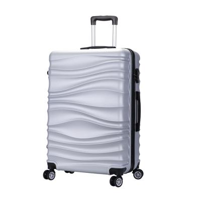 China Classic Vintage ABS 3 pieces Trolley Hard Shell Travelling Spinner Luggage Suitcase set for sale