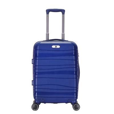 China Good Quality Trolley PP Cabin Case Hard Plastic Suitcase 3 set of luggages en venta