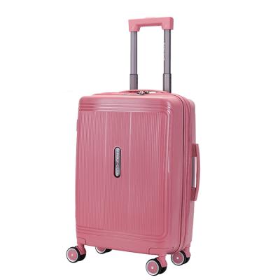 China Wholesale Custom High Quality Travel Trolley Set Bag Hard shell Case 3 Pcs PP Hardside Luggage en venta