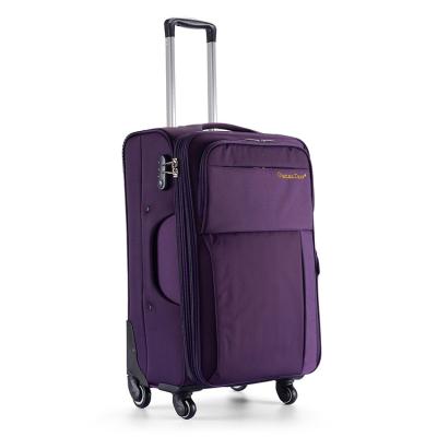 China 2022 Fabric trolley luggage wheel 360 degree Lightweight luggage for sale